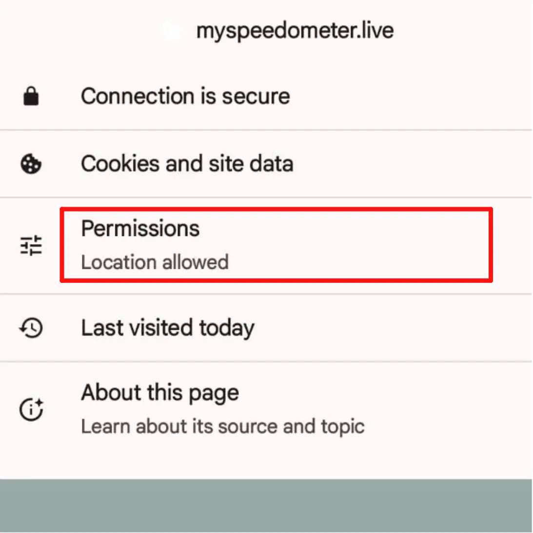 How to enable loacation/GPS for myspeedometer.live